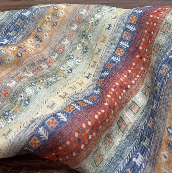 Print ramie fabric by the yard