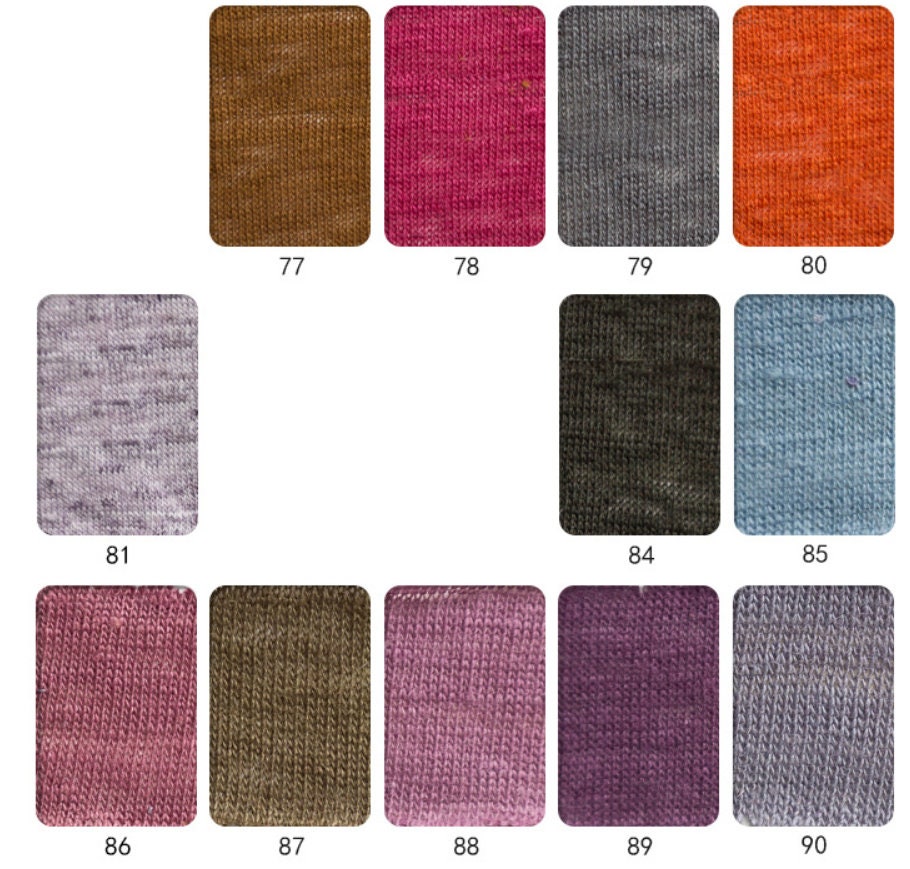 Multi color options knit linen jersey fabric by the yard Etsy