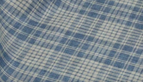 Plaid linen fabric, Grid linen fabric, Checkered linen fabric, Gingham linen fabric by the yard