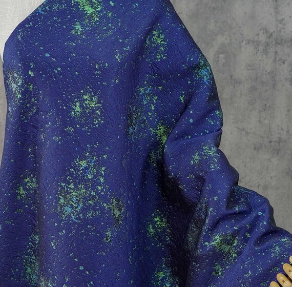 Jacquard brocade fabric by the yard