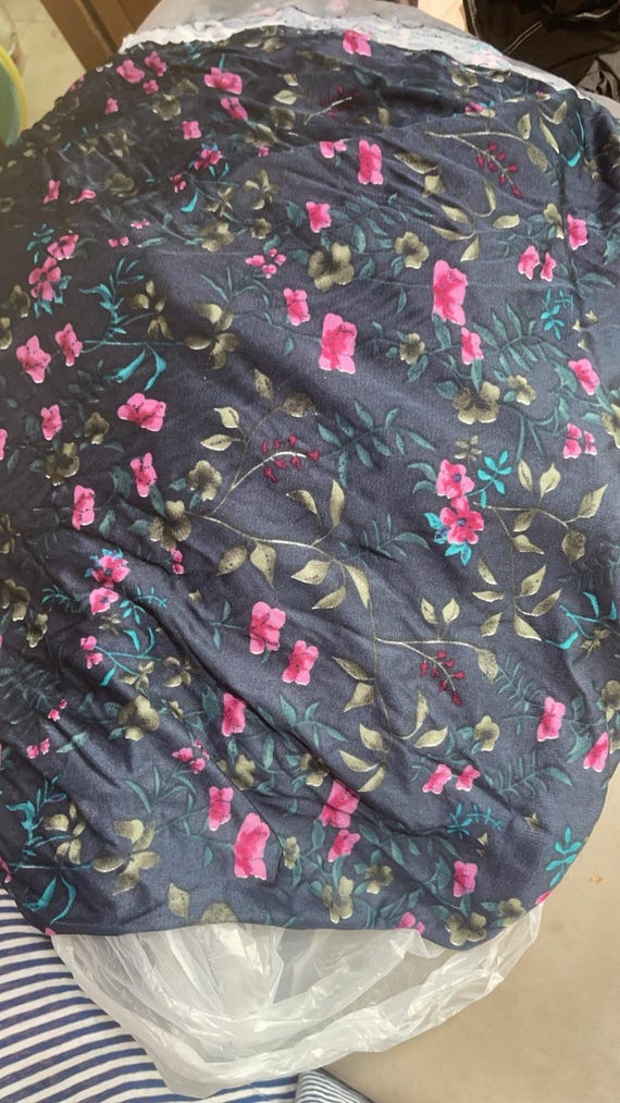 Print Knit silk fabric by the yard