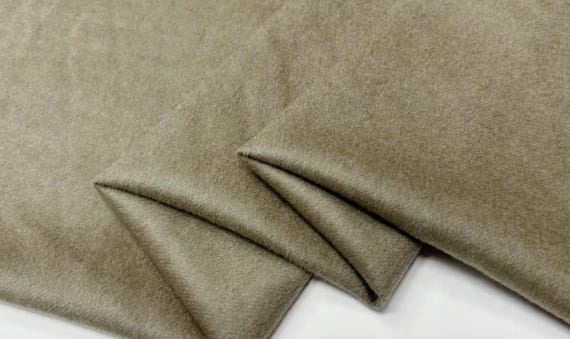 Silk wool camel hair fabric by the yard