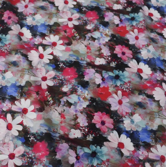 Floral Print cotton fabric by the yard