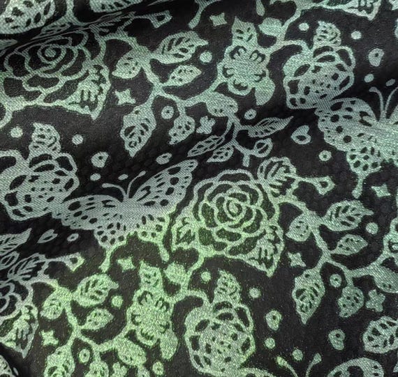 Jacquard Brocade Silk Fabric by the yard