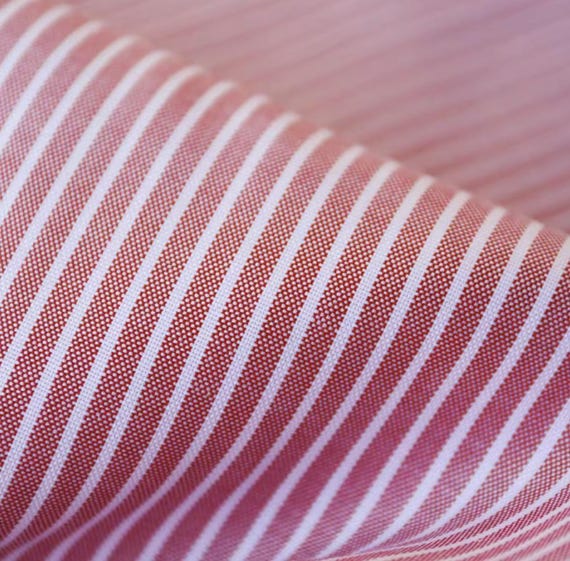 Striped Linen cotton fabric by the yard