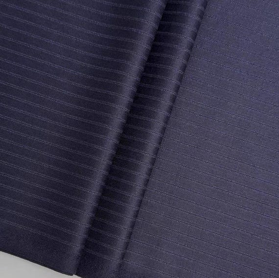 Striped Worsted Wool fabric by the yard SUITING Fabric
