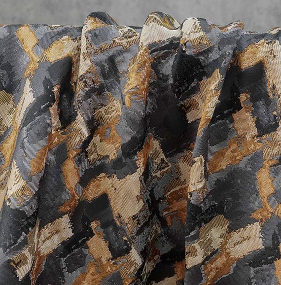 Jacquard brocade fabric by the yard