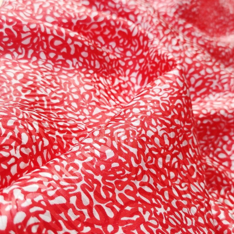 Jacquard Print Silk Fabric by the Yard Etsy