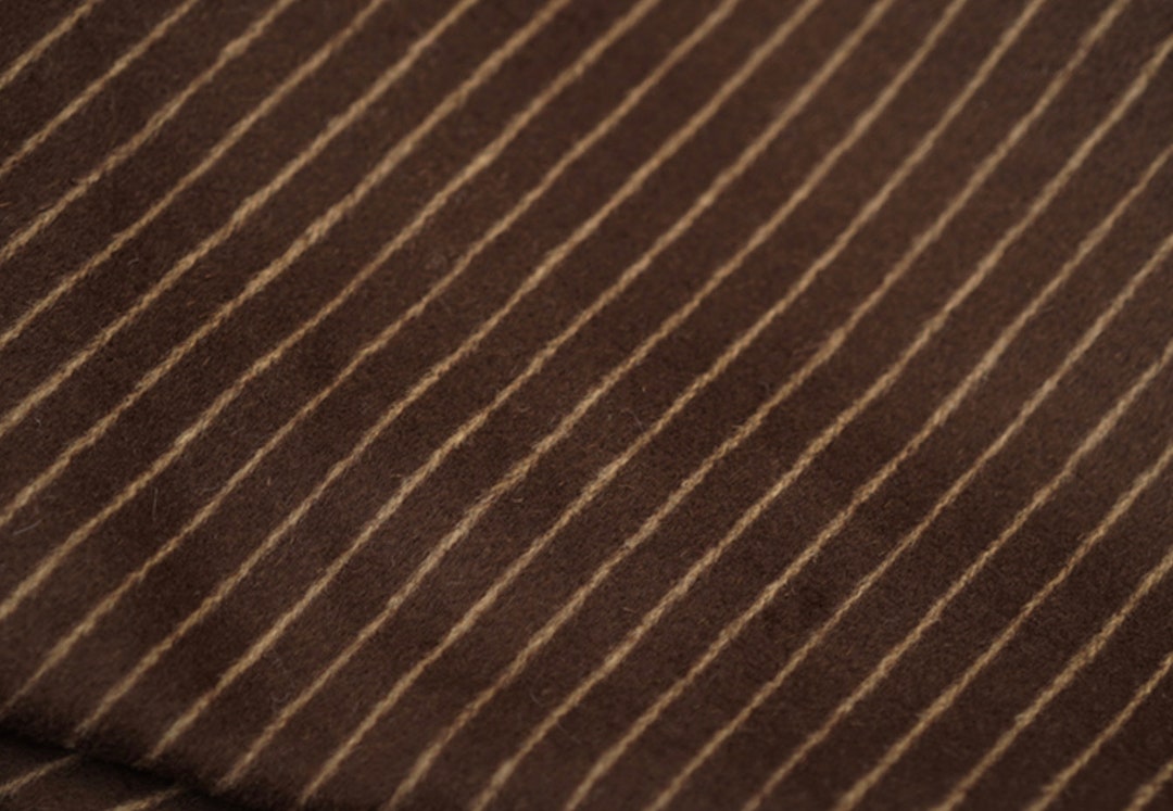 Striped Wool Fabric by the Yard Etsy