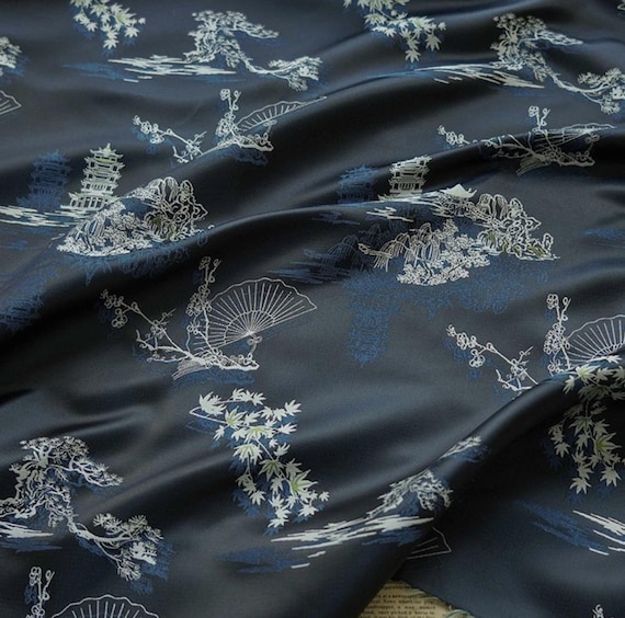 Multi Color Options Jacquard brocade fabric by the yard
