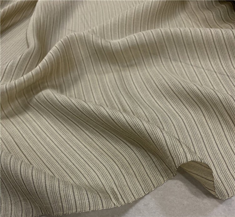 Striped silk fabric by the yard Etsy