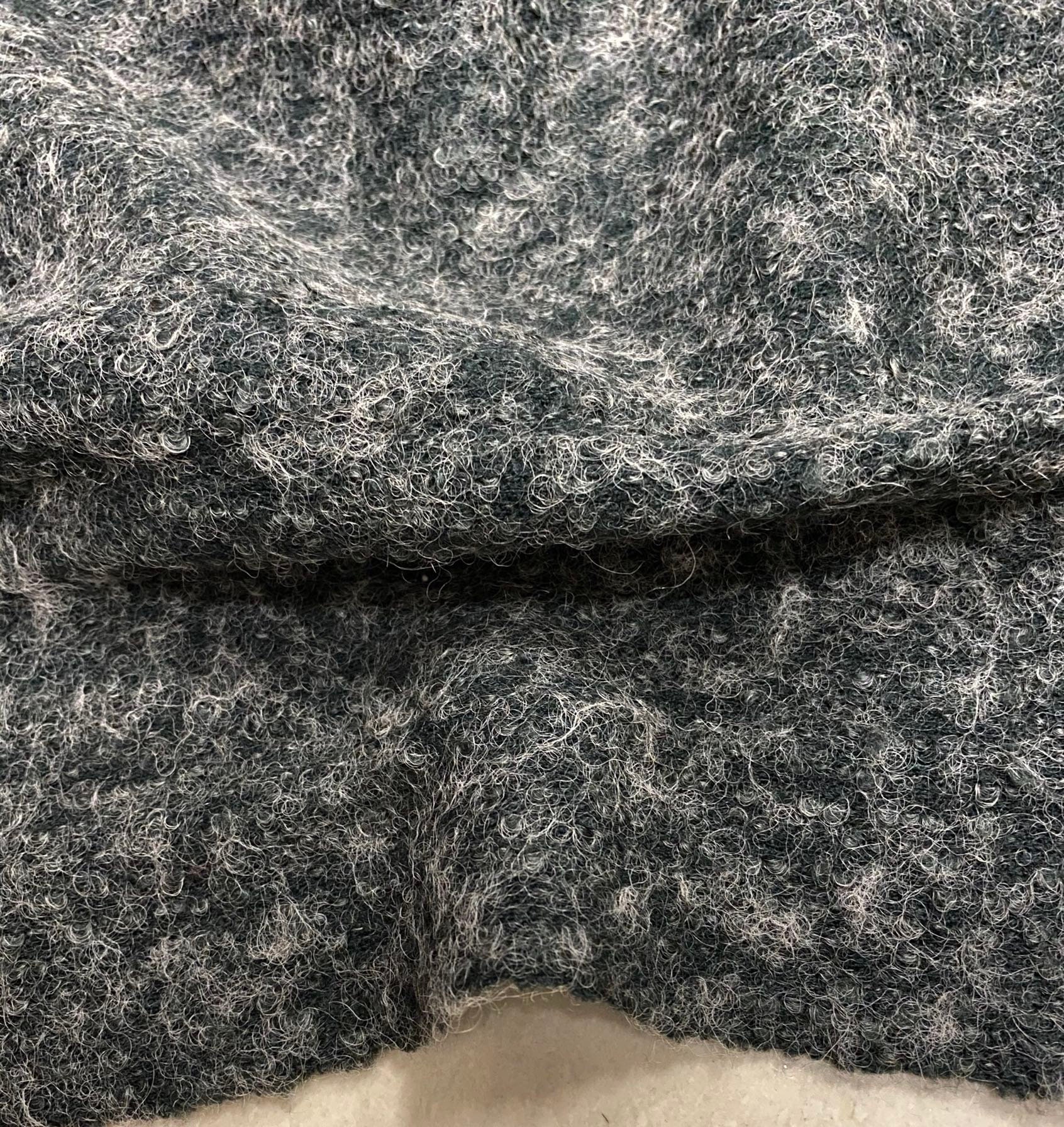 Gray alpaca mohair Wool fabric woolen fabric by the yard Etsy