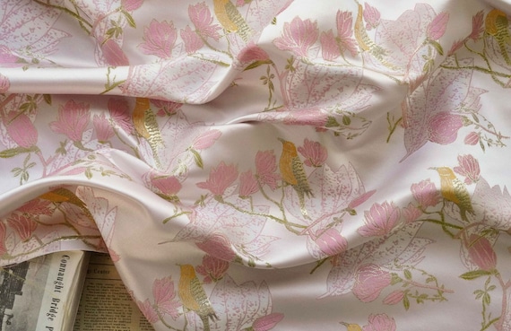 Jacquard brocade fabric by the yard