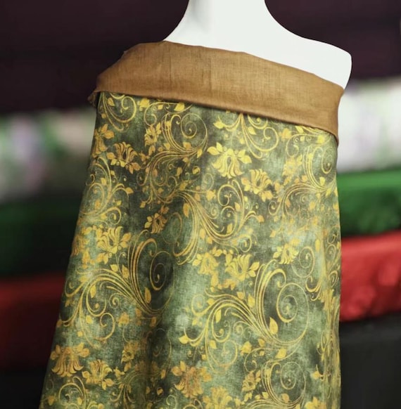 Print Hemp Fabric by the yard