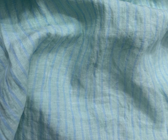Striped Hemp fabric by the yard