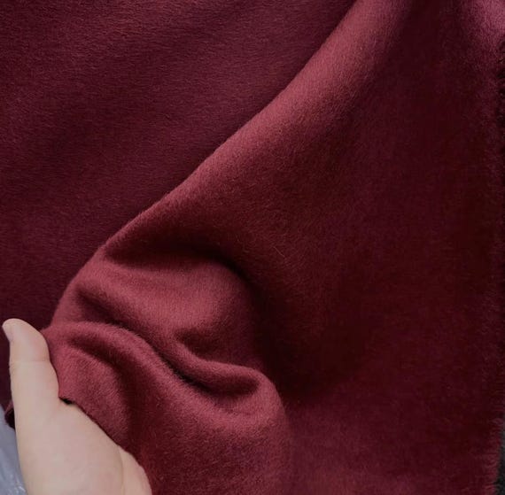 Double Sided Alpaca Wool fabric Sold by yard