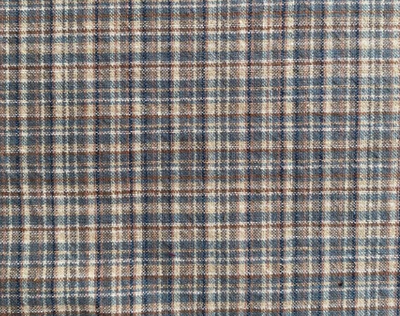 Yarn Dyed Plaid cotton fabric by the yard