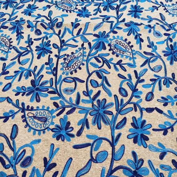 Embroidery cork fabric by the yard