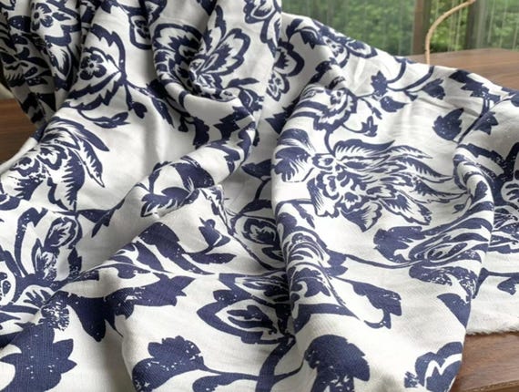 Print Linen fabric by the yard