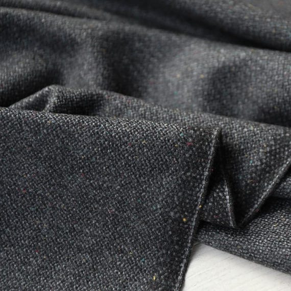 Colorful Specks Wool fabric by the yard