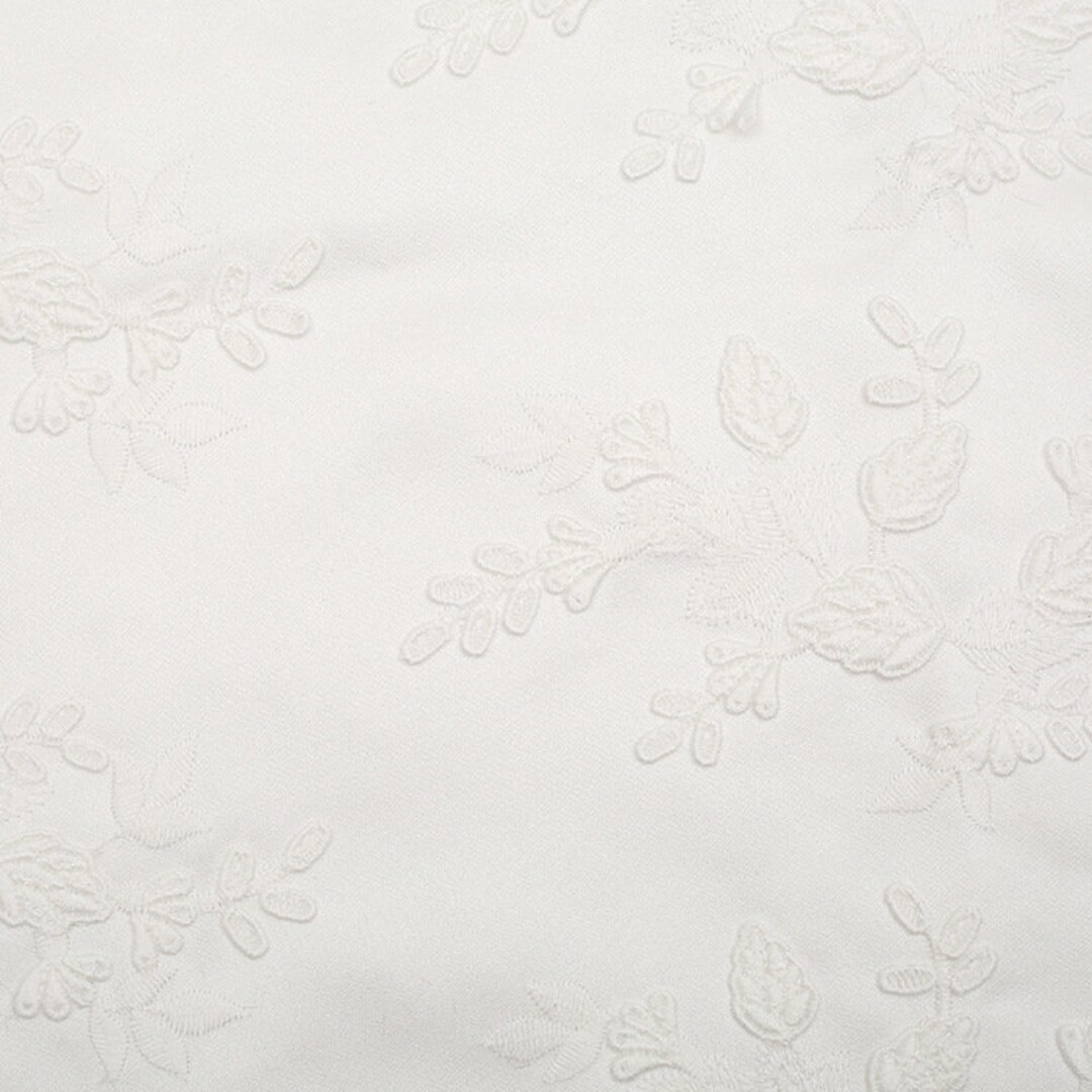 Embroidered Jacquard Mesh Fabric with Oversized Abstract Floral Motif and Dual-Tone Sheen Finish