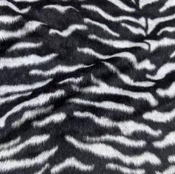 Animal pattern wool fabric by the yard