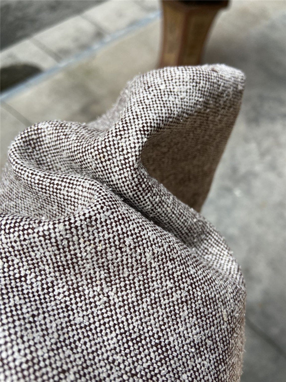 Textured Silk linen fabric by the yard Etsy