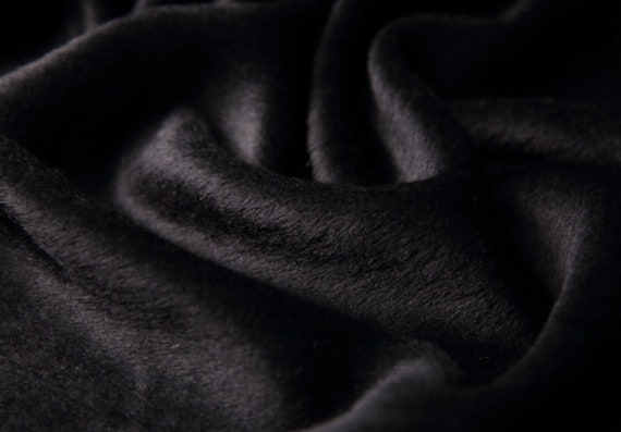 Black Alpaca wool fabric, woolen fabric by the yard