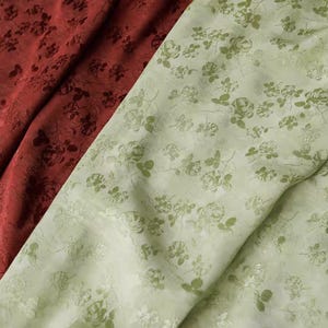 Jacquard floral viscose fabric by the yard