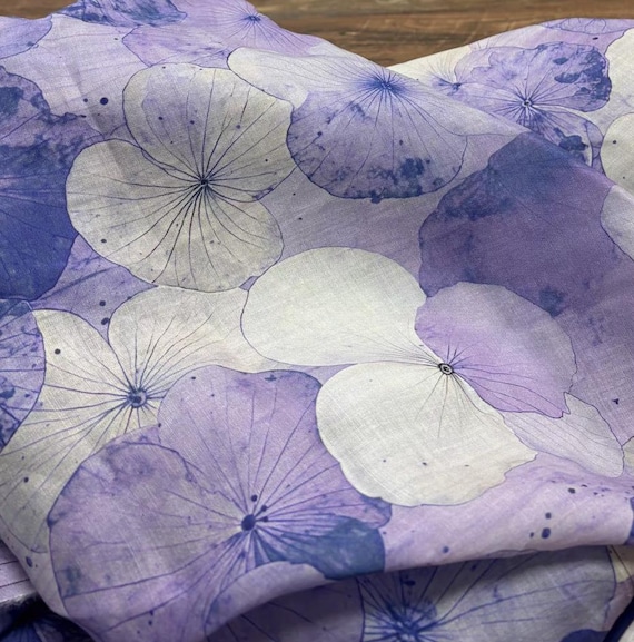 Print ramie fabric by the yard