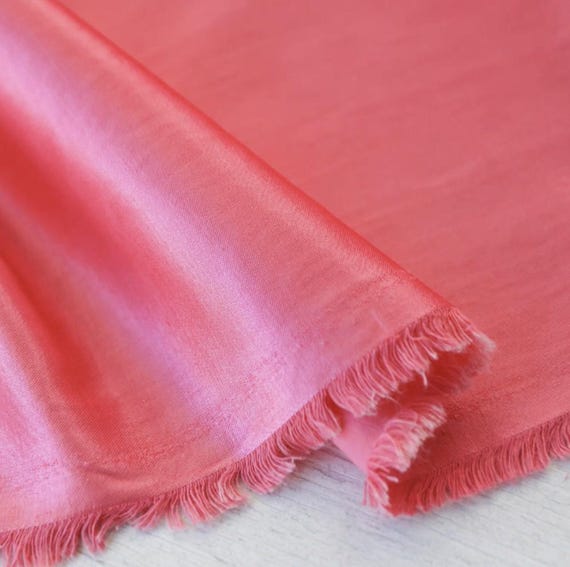 Satin tencel fabric by the yard