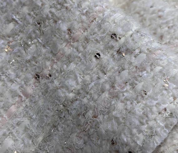 Tweed wool fabric by the yard