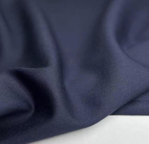 Silk wool fabric by the yard worsted wool suiting fabric