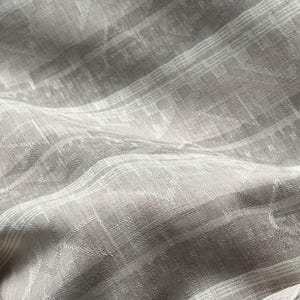 Jacquard Striped Wool linen fabric by the yard
