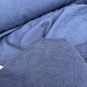 Striped Hemp Fabric Sold by yard, Premium Natural Fiber for Fashion & Home Decor