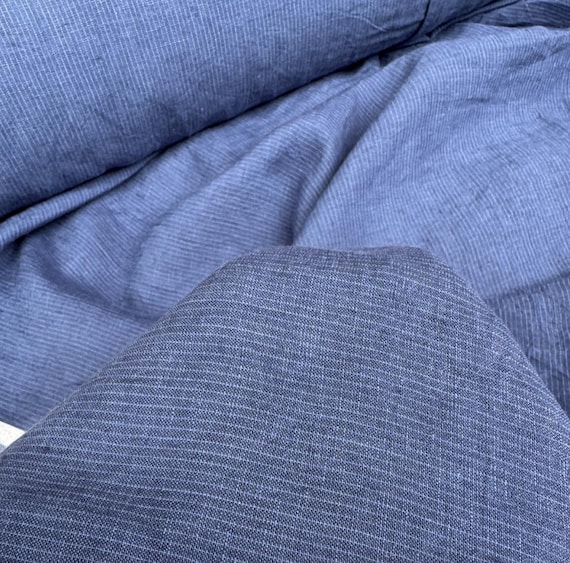Striped Hemp Fabric Sold by yard, Premium Natural Fiber for Fashion & Home Decor