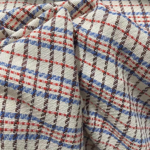 Plaid fabric for dress suit by the yard