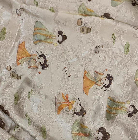 Jacquard viscose fabric by the yard