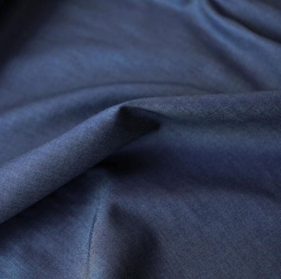 Denim cotton fabric by the yard