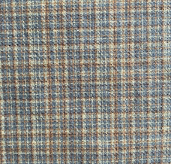 Yarn Dyed Plaid cotton fabric by the yard