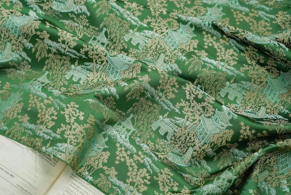 Multi Color Options Jacquard brocade fabric by the yard