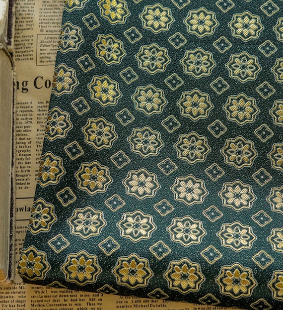Jacquard brocade fabric by the yard