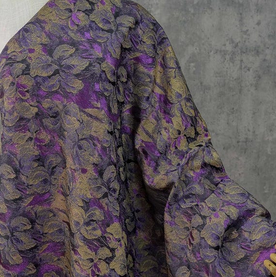 Jacquard brocade fabric by the yard