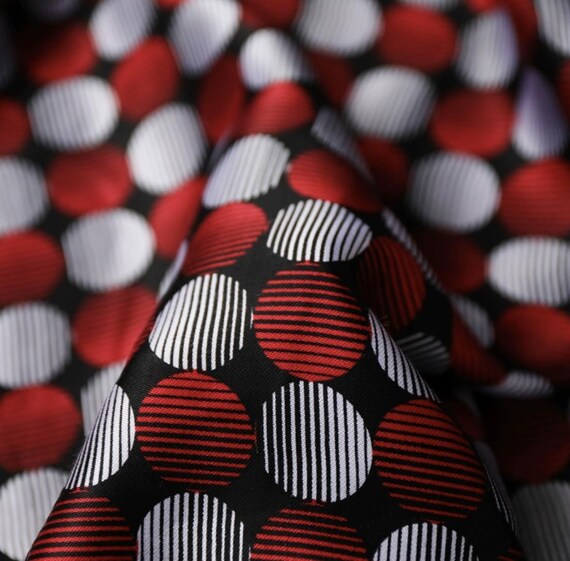 Polka dots print tencel fabric by the yard