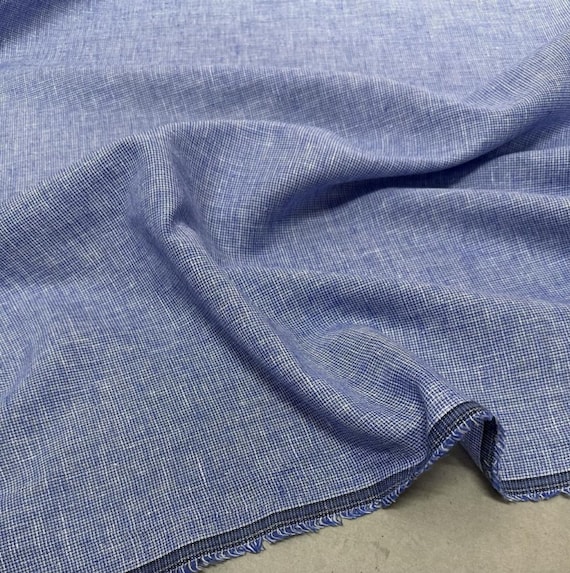 Yarn dyed linen fabric by the yard