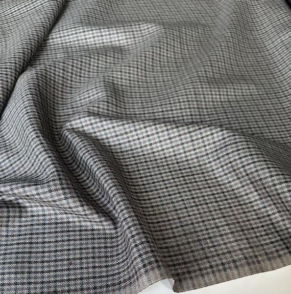 Tussah Silk wool worsted fabric by the yard