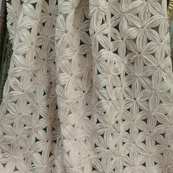 3D Embroidery lace fabric By the yard