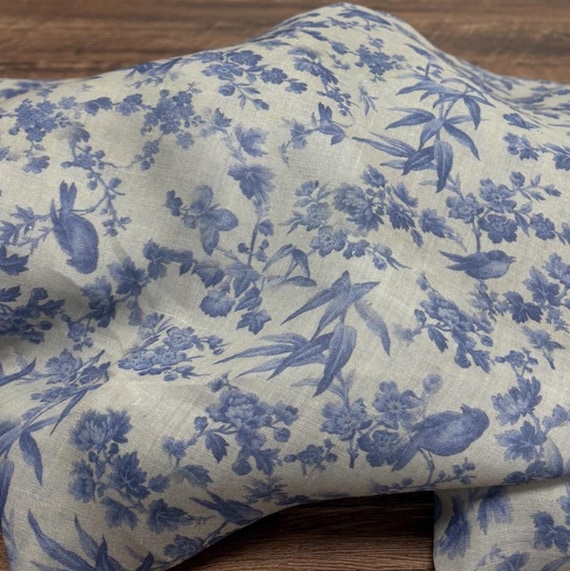 Print ramie fabric by the yard