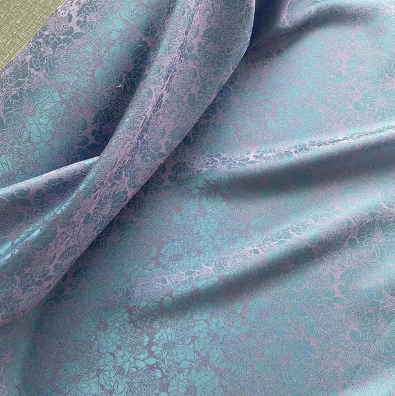 Multi Color Options Jacquard silk fabric by the yard