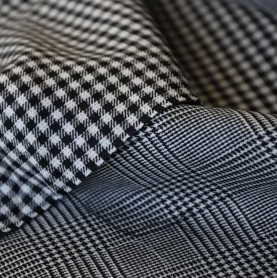 Double Sided Reversible Worsted Wool fabric by the yard
